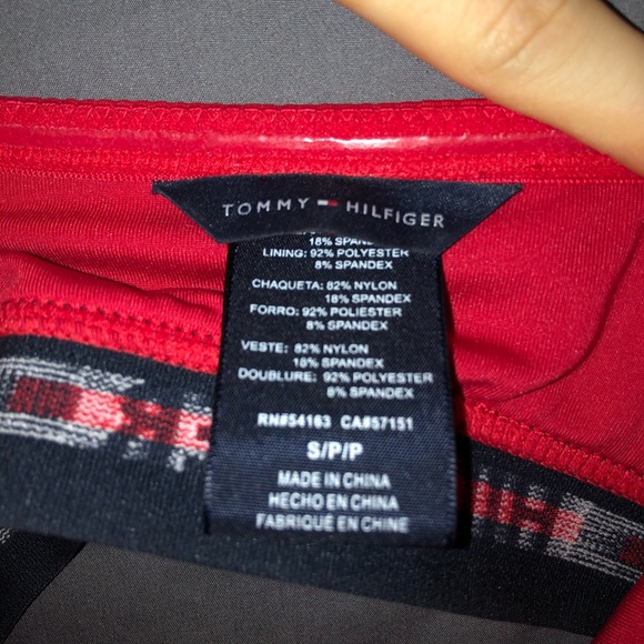 Red one piece bathing suit - Picture 5 of 5